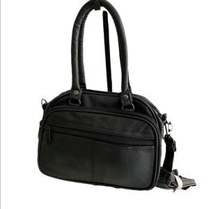 Women's Black Leather Handbag/Crossbody/Shoulder Bag